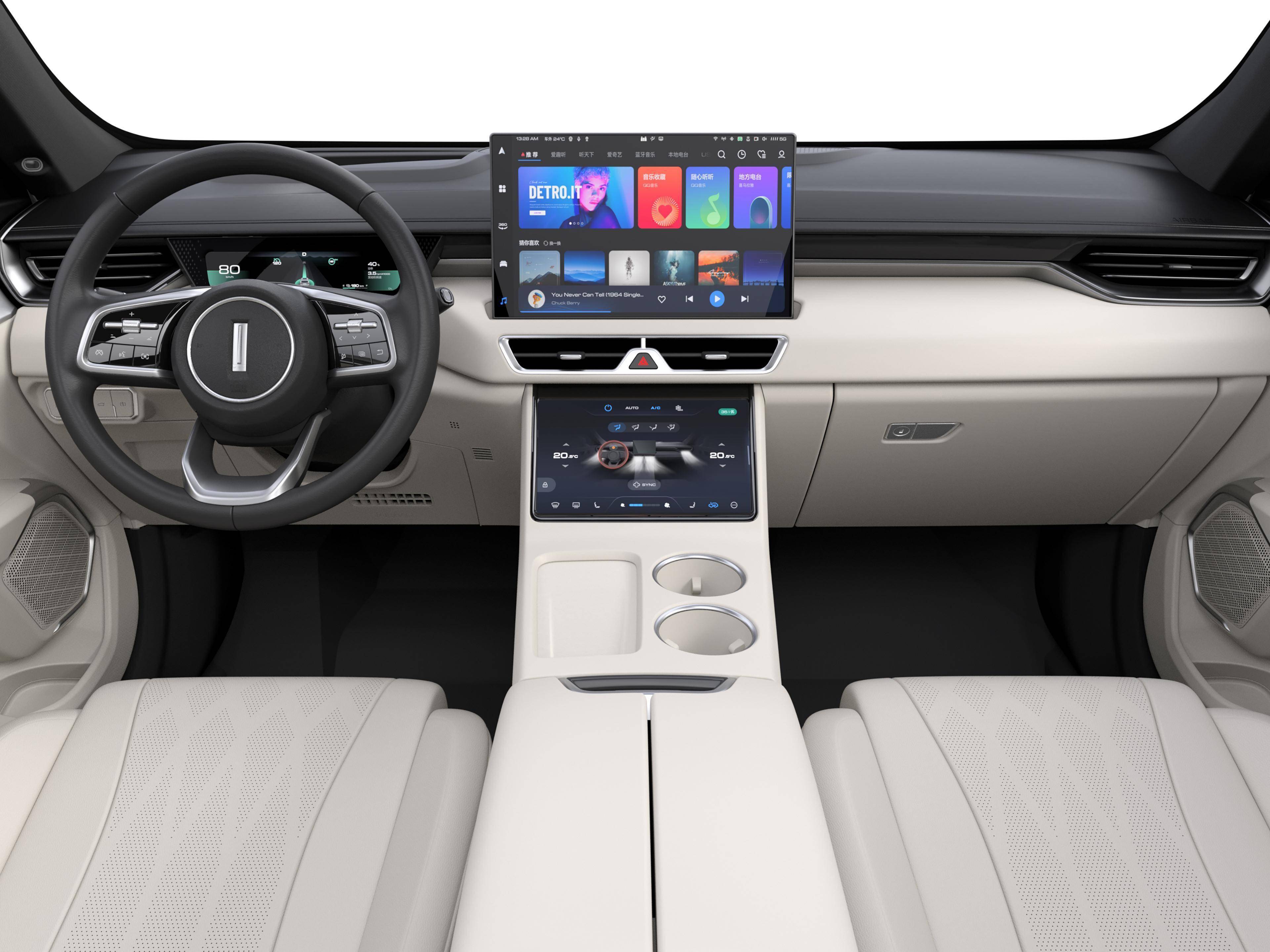 进入到车内,我们可以看到新款摩卡内饰也采用了新的设计风格.