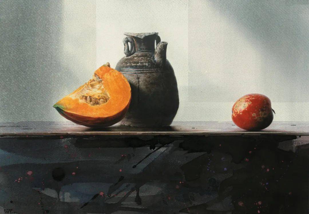 武汉美术馆馆长 陈勇劲_cm_水彩_纸本