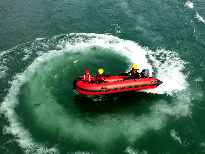 圆满完成2023年度第一期充气动力艇(irb)操作技术复训工作_培训_救援