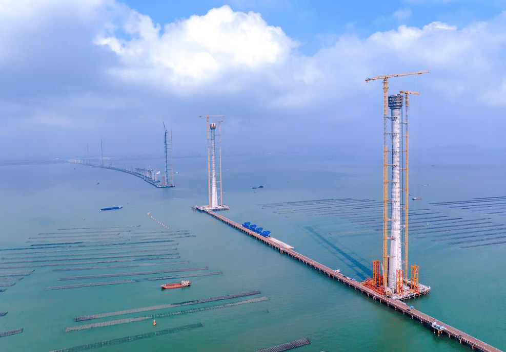 黃茅海跨海通道建設進入新階段_大橋_索塔_項目