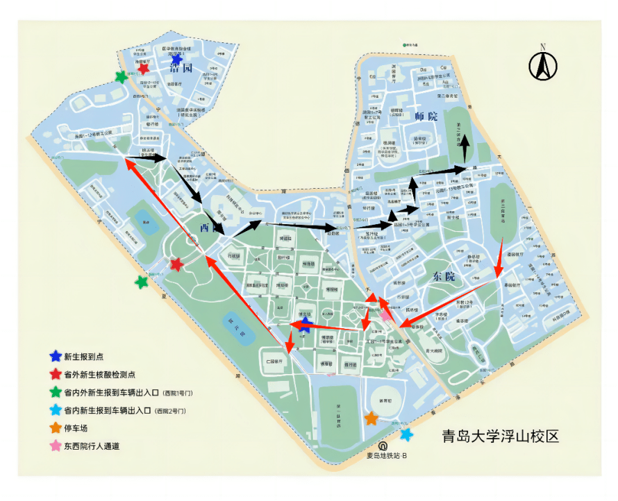 青岛大学路地图图片