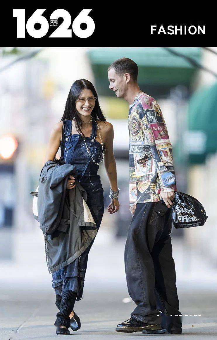 Bella Hadid 与Marc Kalman 的7 套经典情侣造型_搜狐网, image size:742x1159