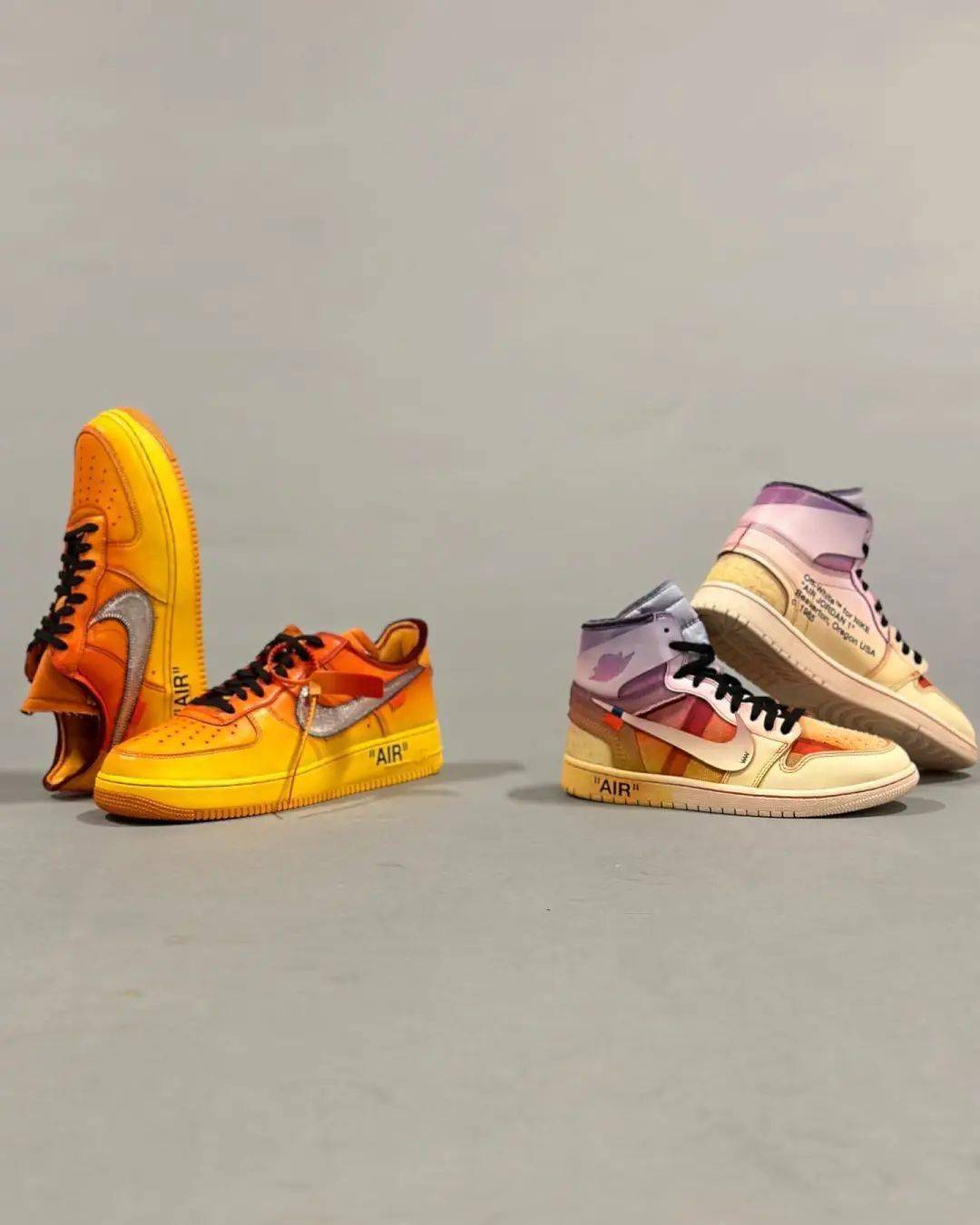 彩虹ow x aj1 太美了!真想赶紧市售啊!_virgil_设计_定制