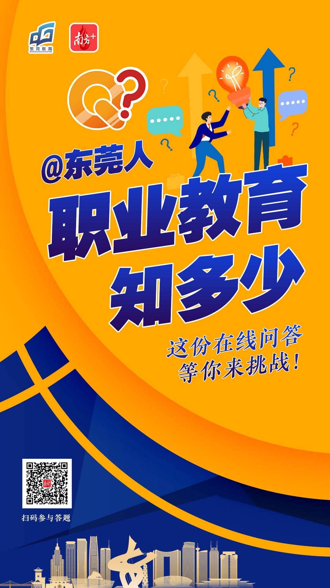 互动|@东莞人,职业教育知多少,在线问答等你来挑战!