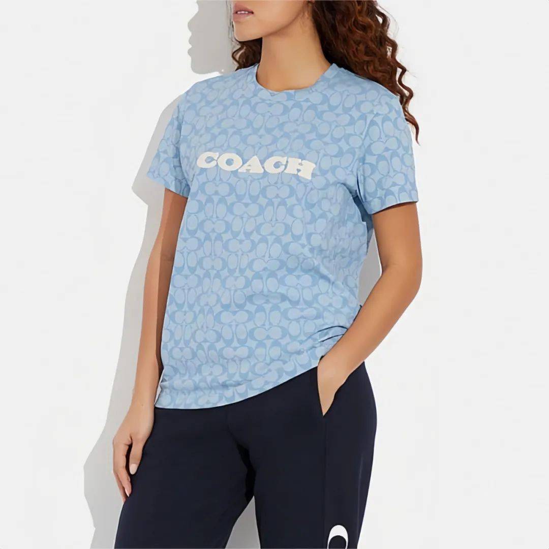 明星都在穿的coach潮牌t恤,上身舒服,出街帅气_coach_品牌_时尚