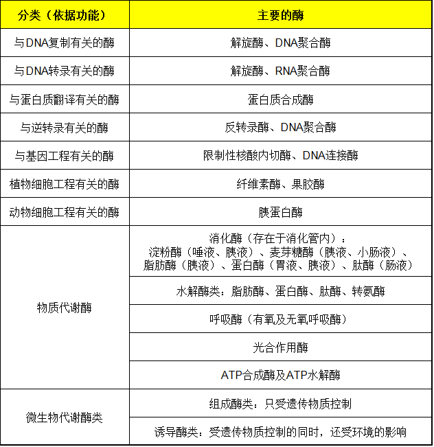 【生物】高考生物:酶的考点知识归纳总结!_反应_作用_催化剂