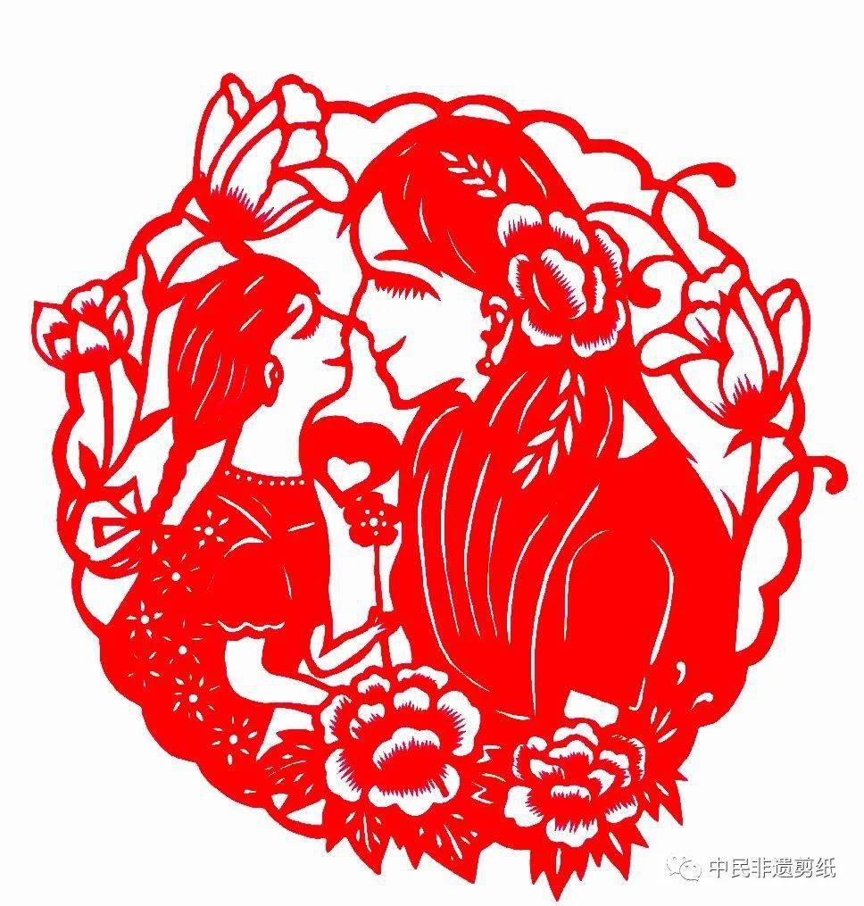 【感恩母亲 孝敬母亲 善待母亲】中民非遗剪纸传承人献礼伟大母亲