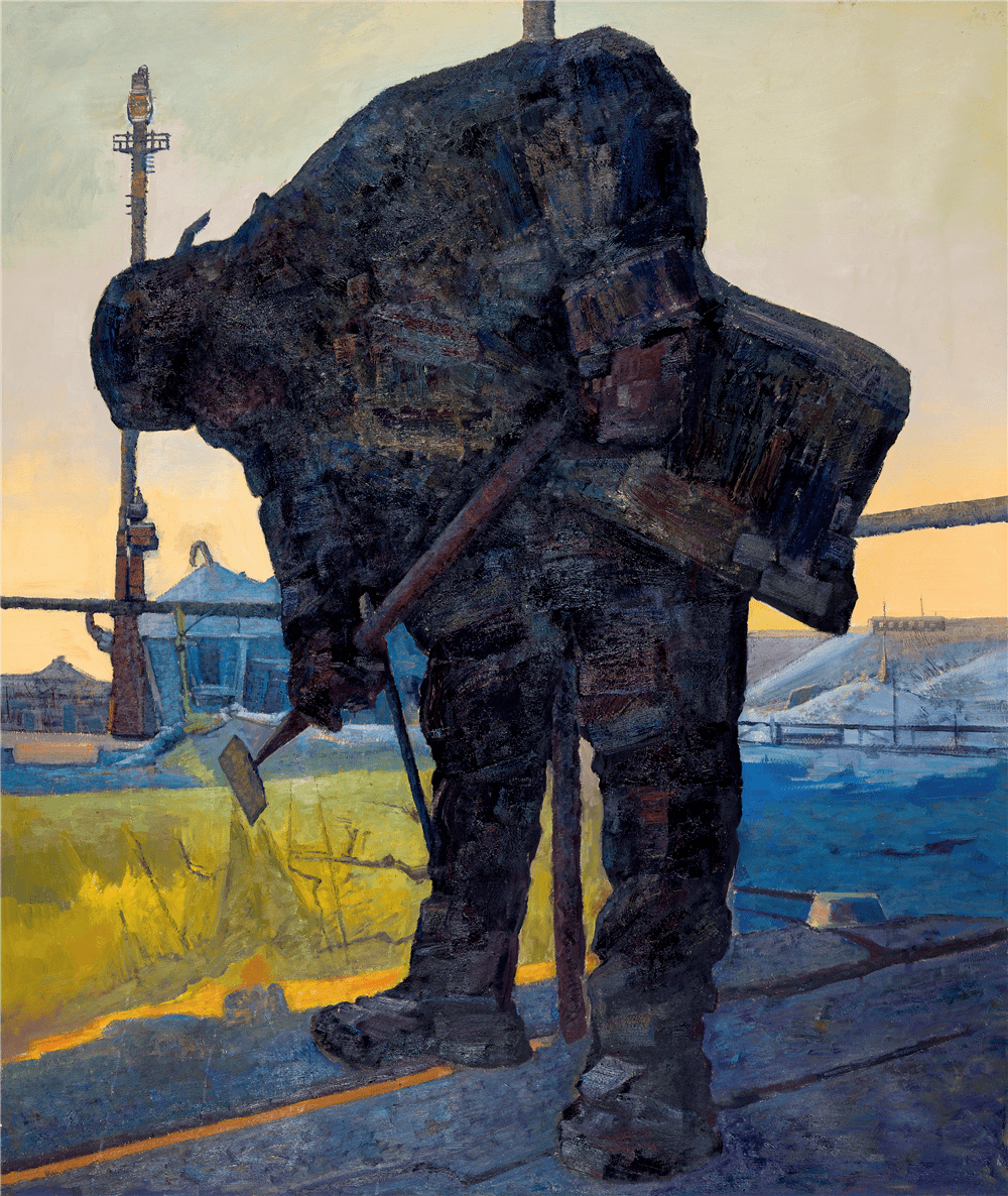 程克 地空守护者 油画 200cm×180cm 河北曾国华 未来之城 油画 120cm