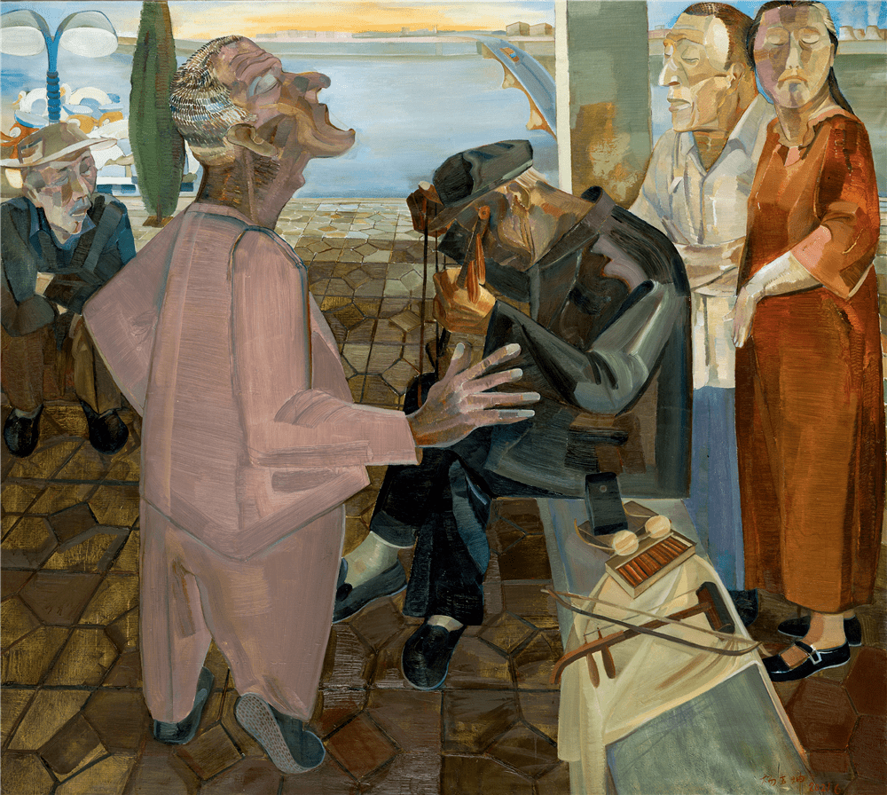 杨玉坤 迎来春色换人间之二 油画 175cm×195cm 辽宁肖炜 村口 油画