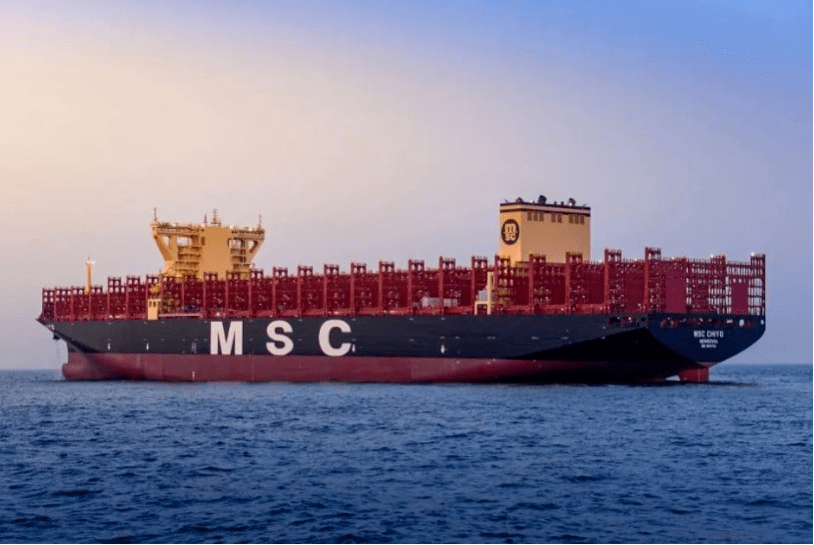 大连船舶重工为msc建造的首艘16000teu船试航_集装箱船_系统_节能