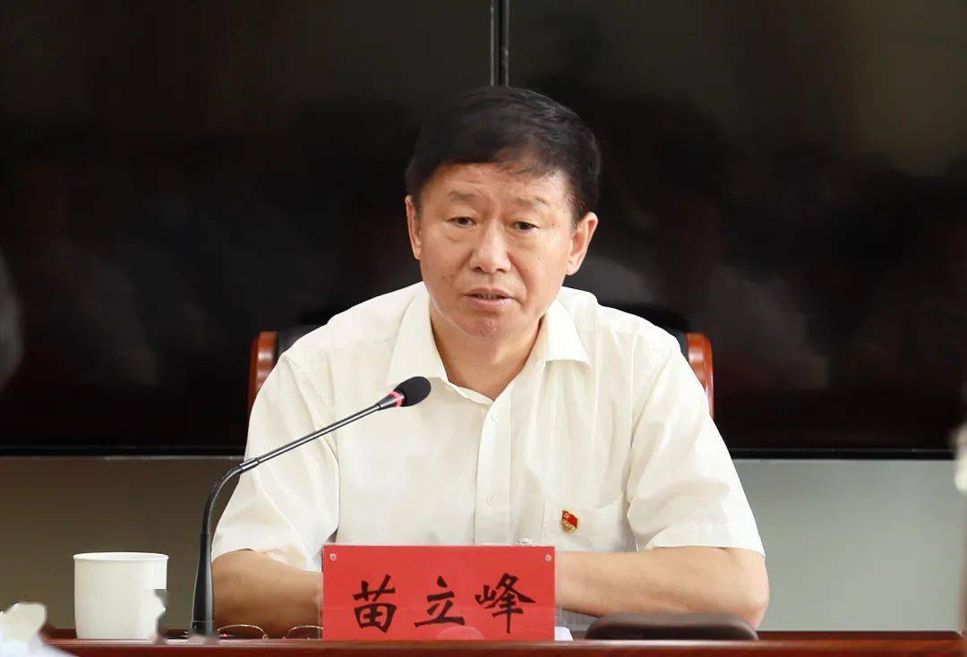 局长,局党组主题教育领导小组组长苗立峰以"感悟思想伟力 凝聚奋进