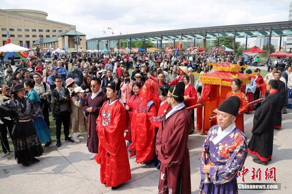 加拿大密西沙加市举行中华文化节_表演_中新社_余瑞冬