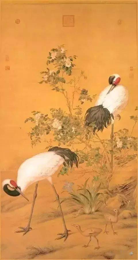 沈铨_齐白石_仙鹤