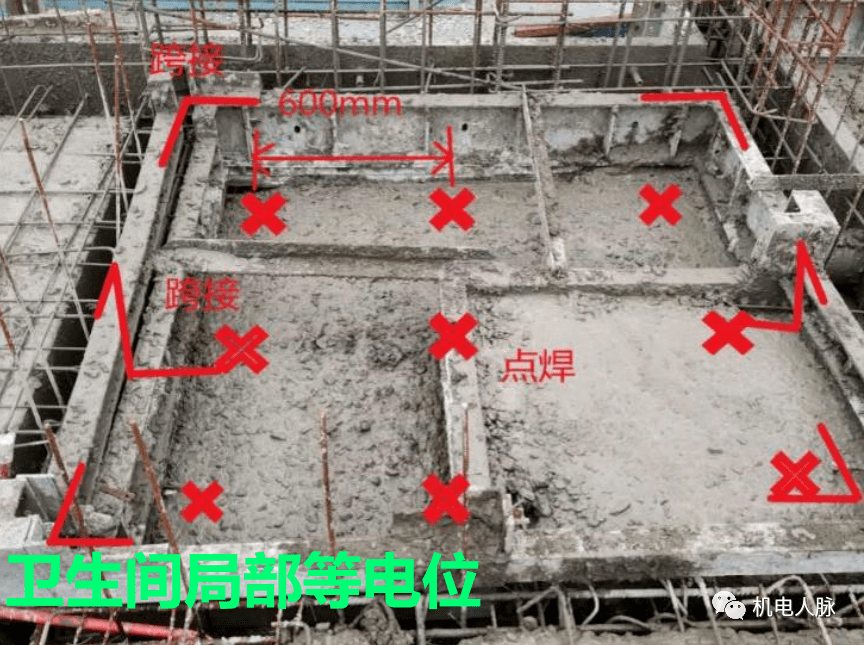 并与引下线连接,起到均匀电势的作用;均压环应严格按图设置,钢筋焊
