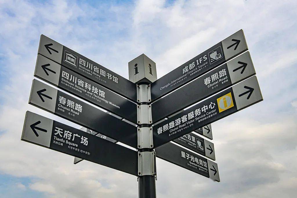 张西南:真假路牌_成都市_摄影_中国