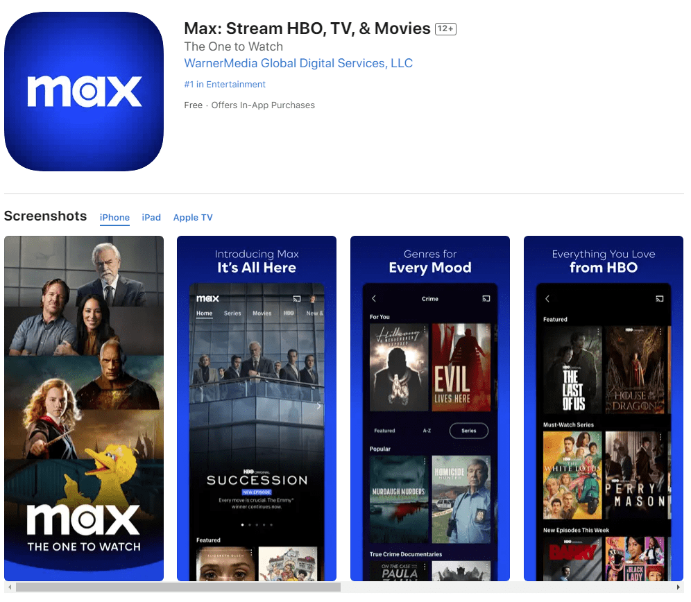 HBO Max变“Max”在美国上线 预计将于2024年登陆欧洲和东南亚地区