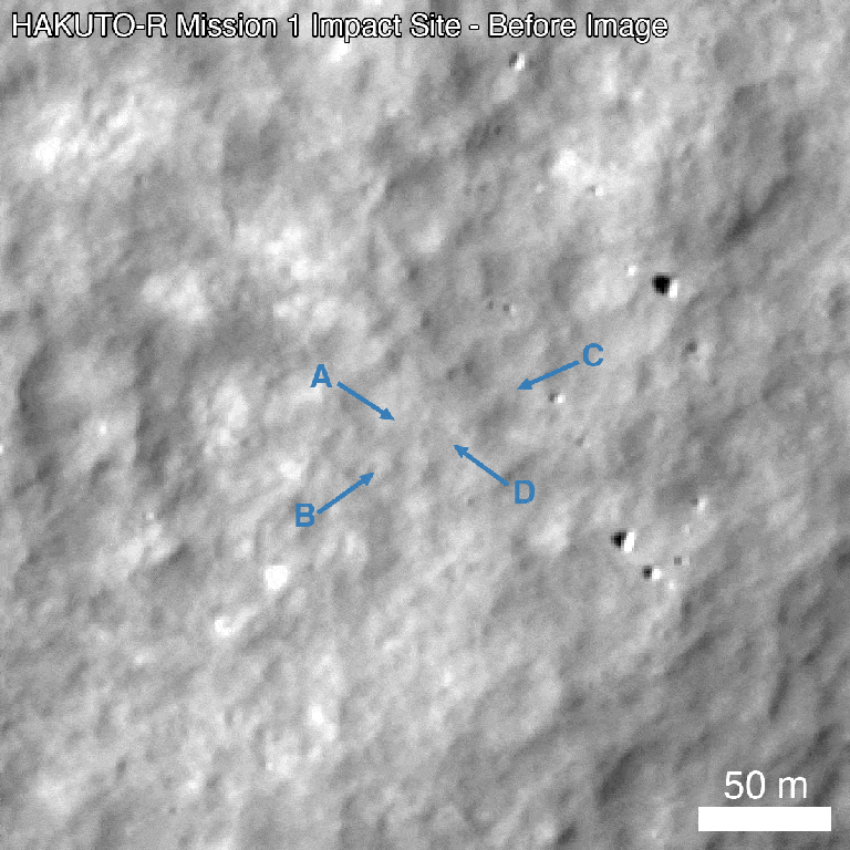 美国月球轨道飞行器在传回地面最新照片中 发现日本月球着陆器坠机现场