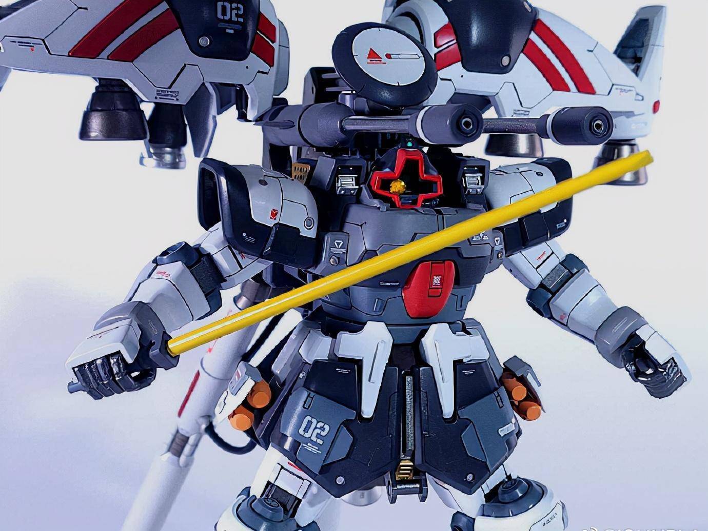 gp02高达混搭大魔改造,空间型大魔模型_进行_零件_细节