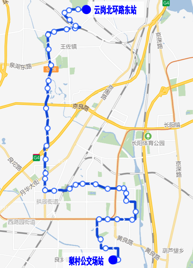 今日起丰台多条公交线路调整