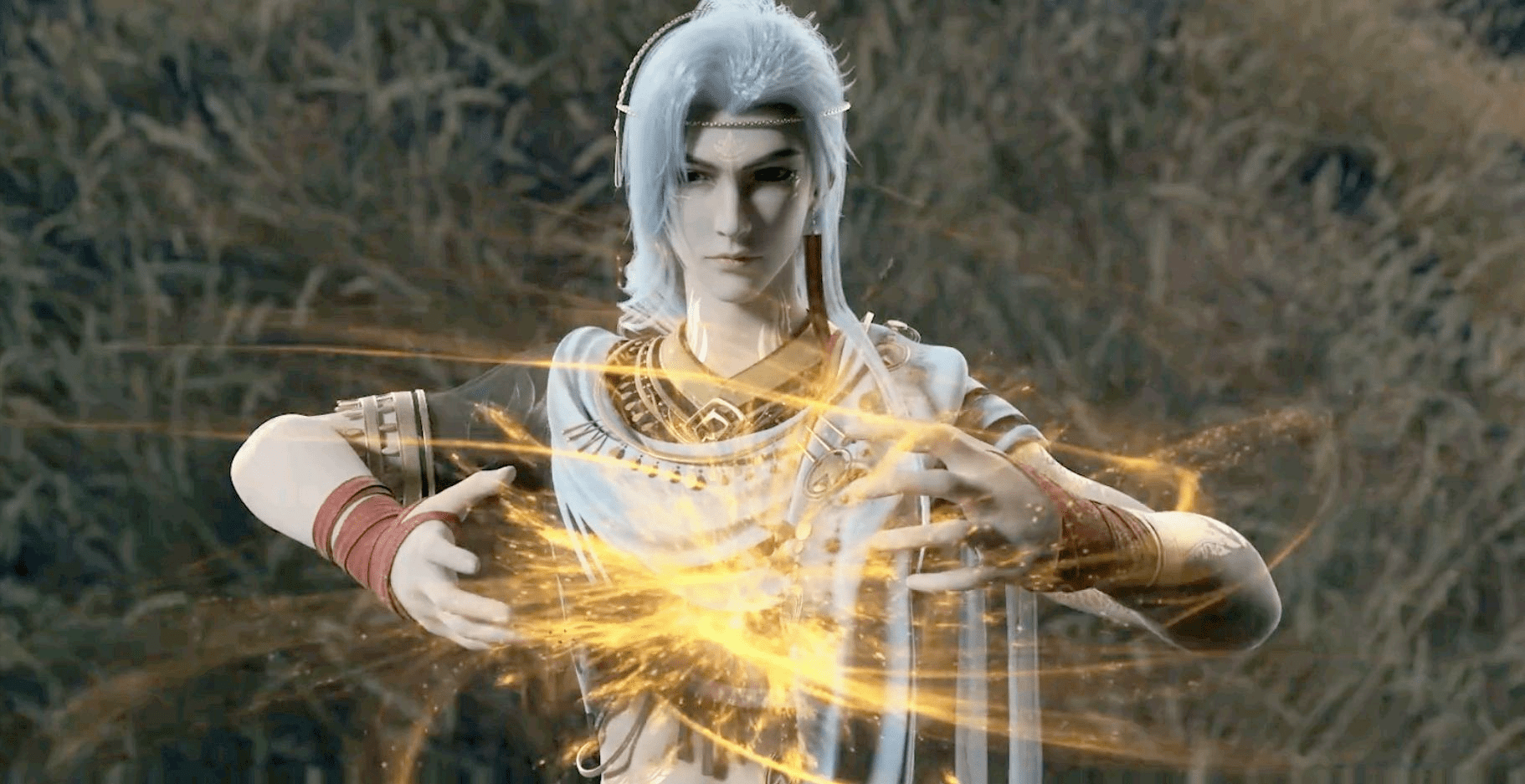 石昊复活舍弃至尊骨,荒天帝半扎发新模亮相,可惜了白毛小金人_石国