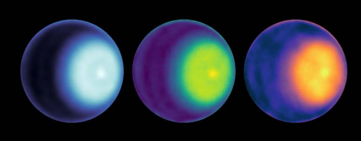天文学家首次观测在天王星北极存在着极地涡旋