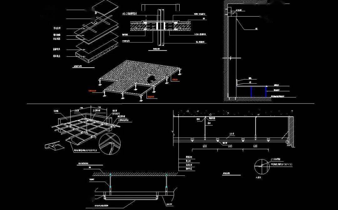 十几个弱电系统的安装大样图,cad格式,收藏备用!