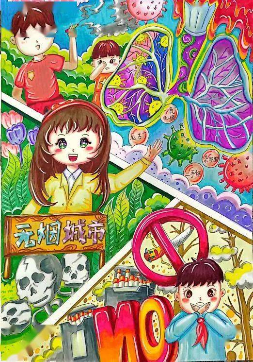 指导老师 王慧田十六小 王艺可无烟城市指导老师 刘大群金岭中学 曹硕