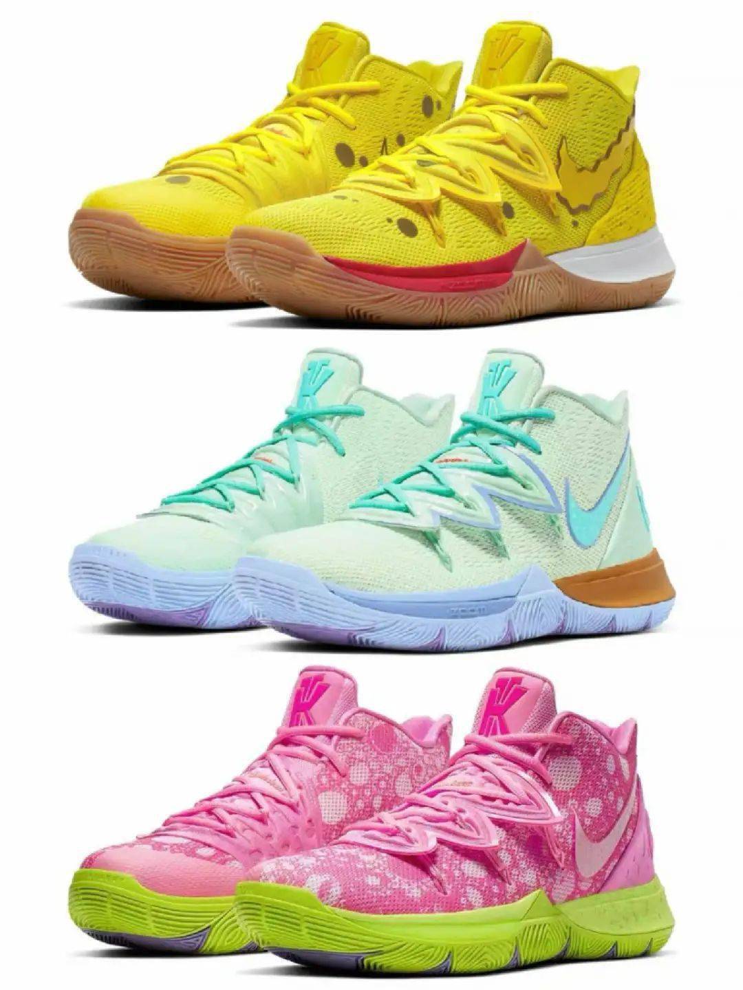 外底六块几何状图案设计,灵感来源于欧文左臂的法蒂玛之手纹身.