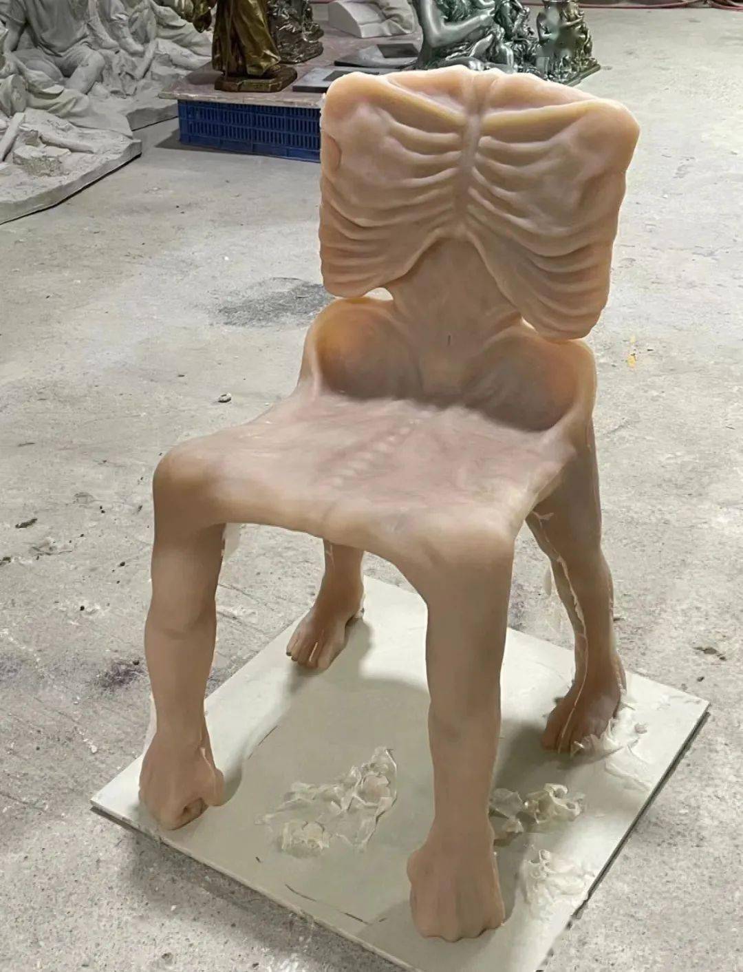 人肉椅子坐着就是舒服图片