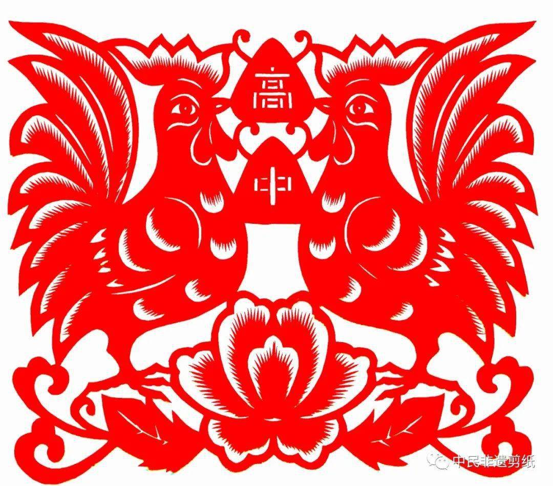 【聚焦成长 助力高考】中民非遗剪纸祝2023届高考学子"金榜题名"_民间