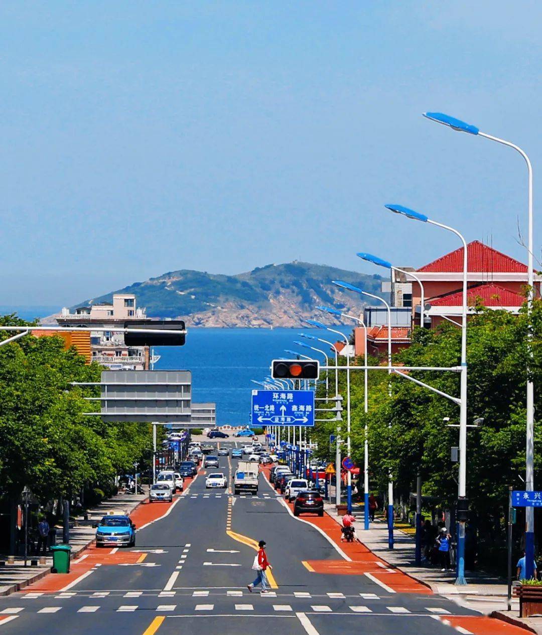 在路的尽头邂逅大海~_北山街_威海_新威