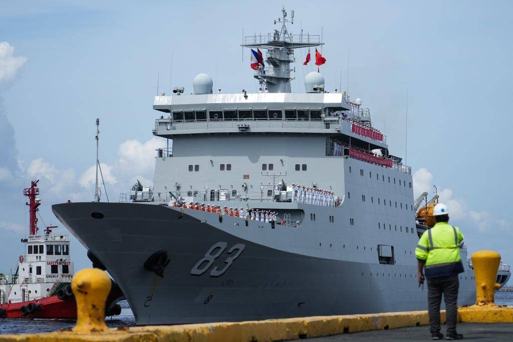 中國海軍戚繼光艦抵達菲律賓進行友好訪問