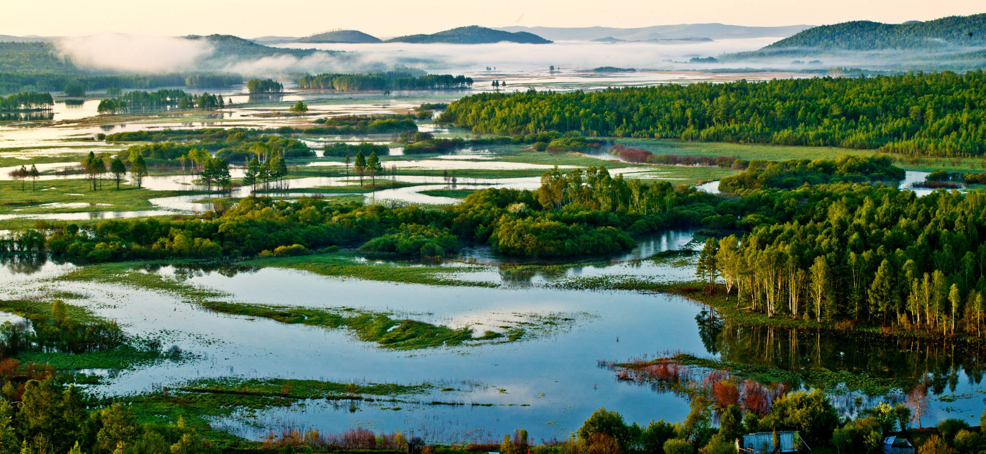 大兴安岭湿地美景(央广网发 大兴安岭地委宣传部供图)新闻发布会公布