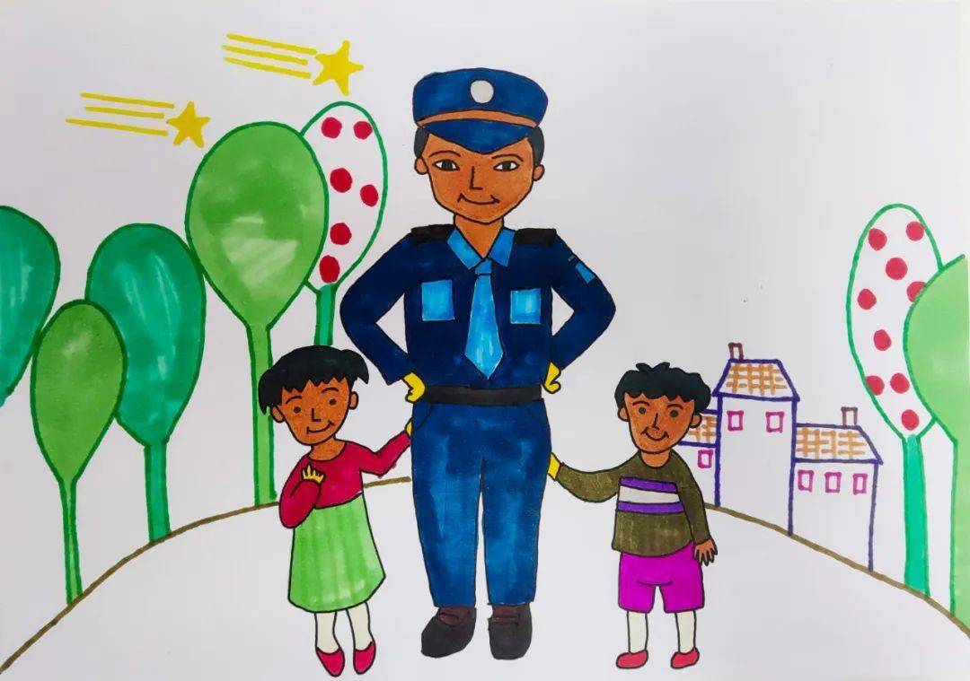 孩子眼中的警察爸爸