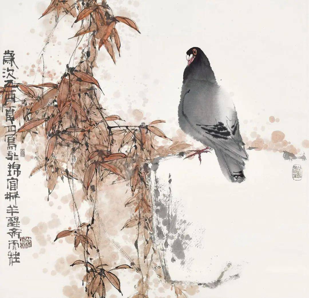 秦天柱花鸟欣赏!_艺术_画面_中国画