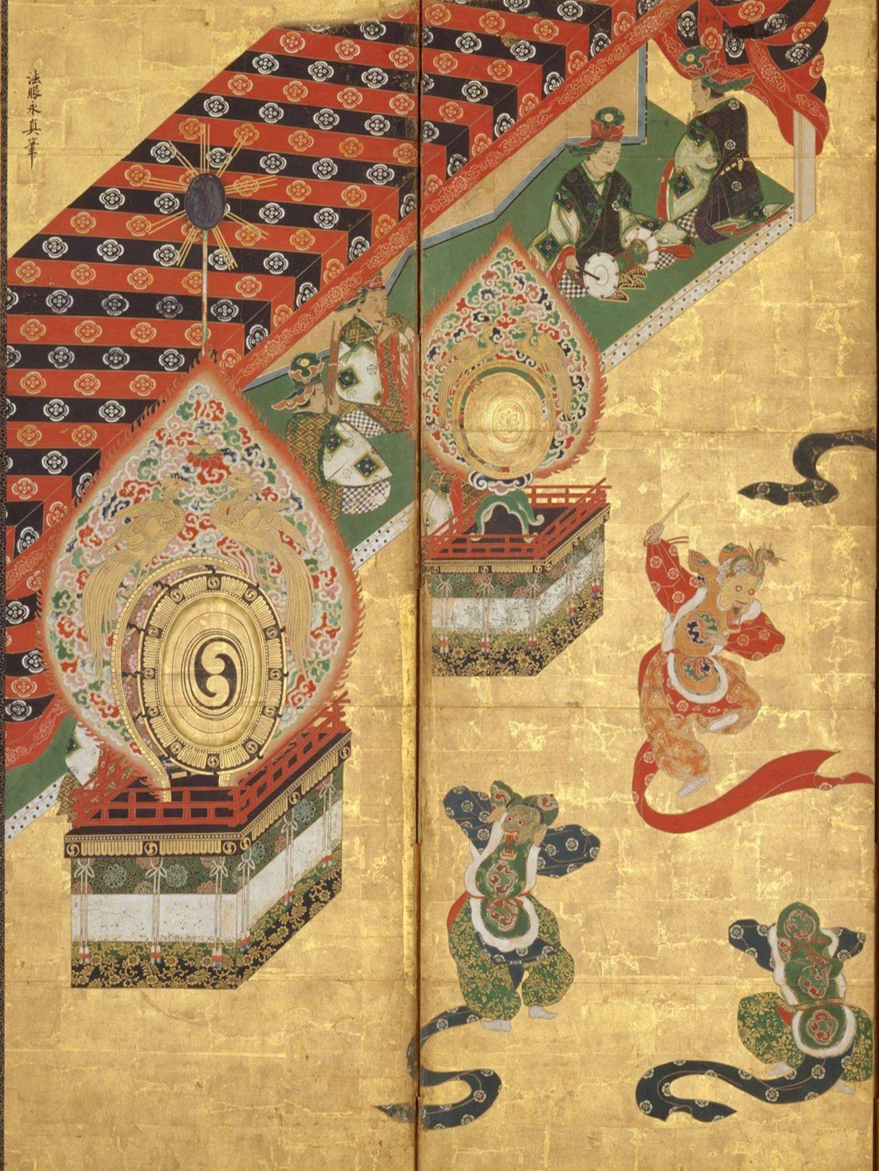 来看看日本宫廷乐师舞者演出