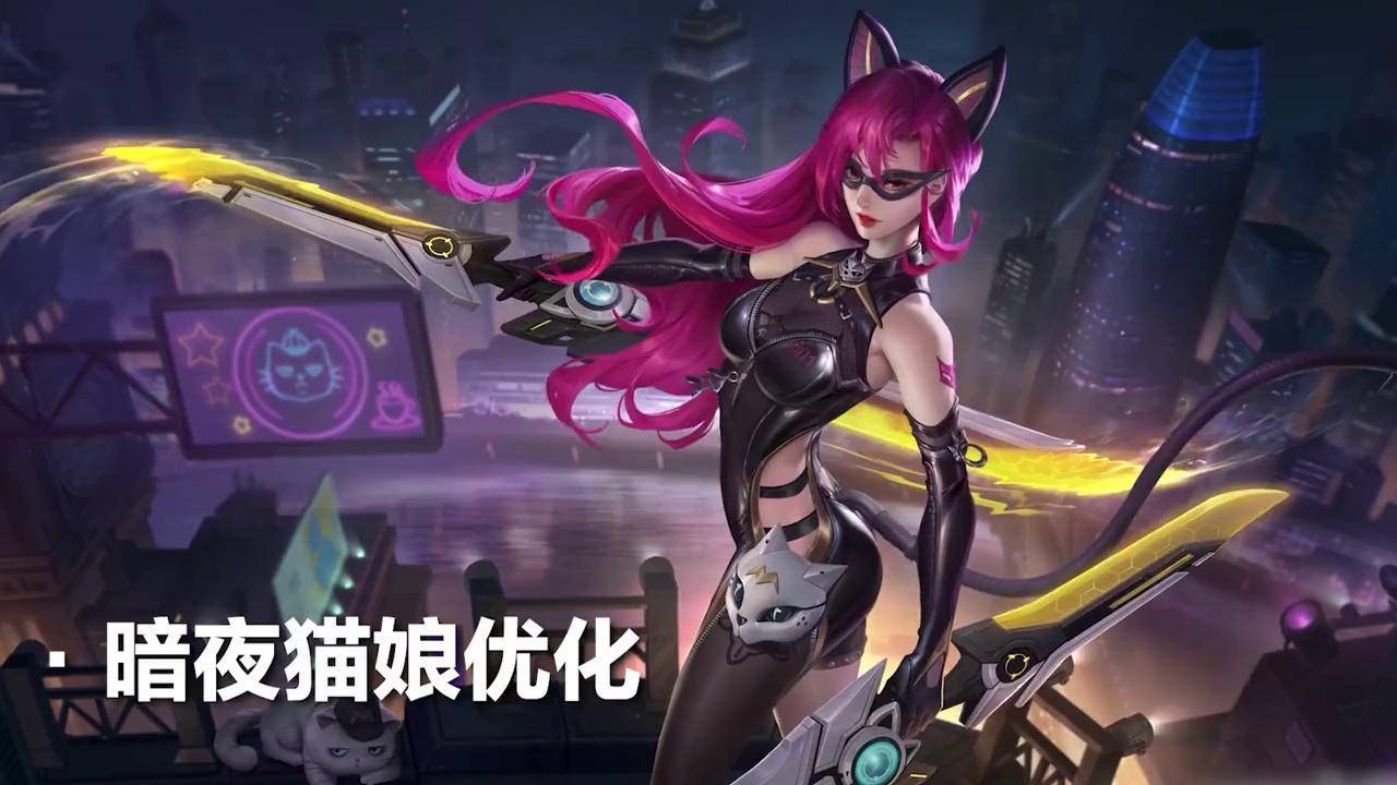 阿轲暗夜猫娘原画图片