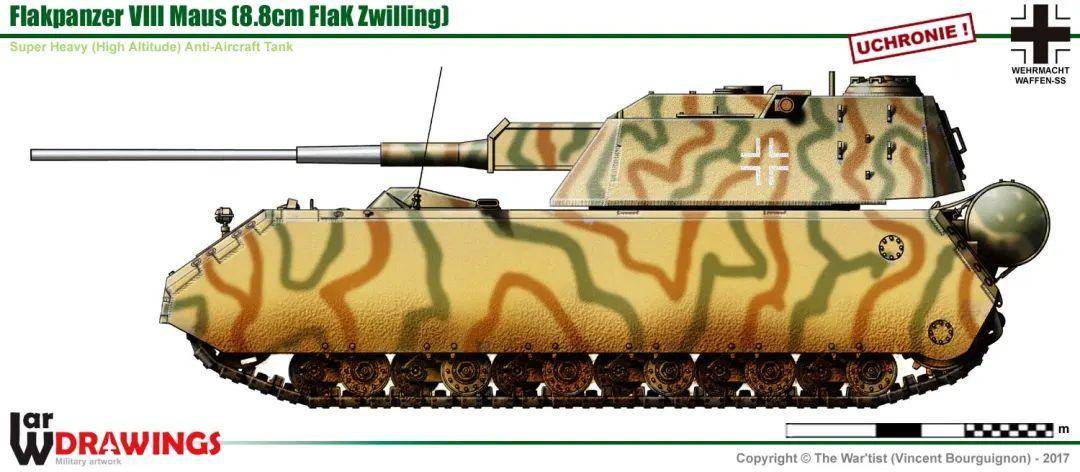 事实上,类似的"鼠式防空型","e100防空型"等架空设计,早已在坦克模型
