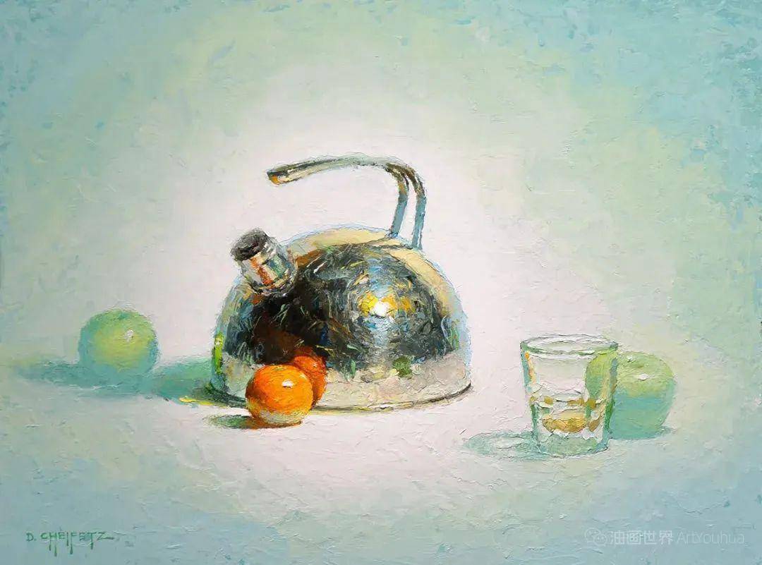 光影纹章：探秘独特色彩纹理的精妙静物油画_作品_大卫·切菲兹_画面