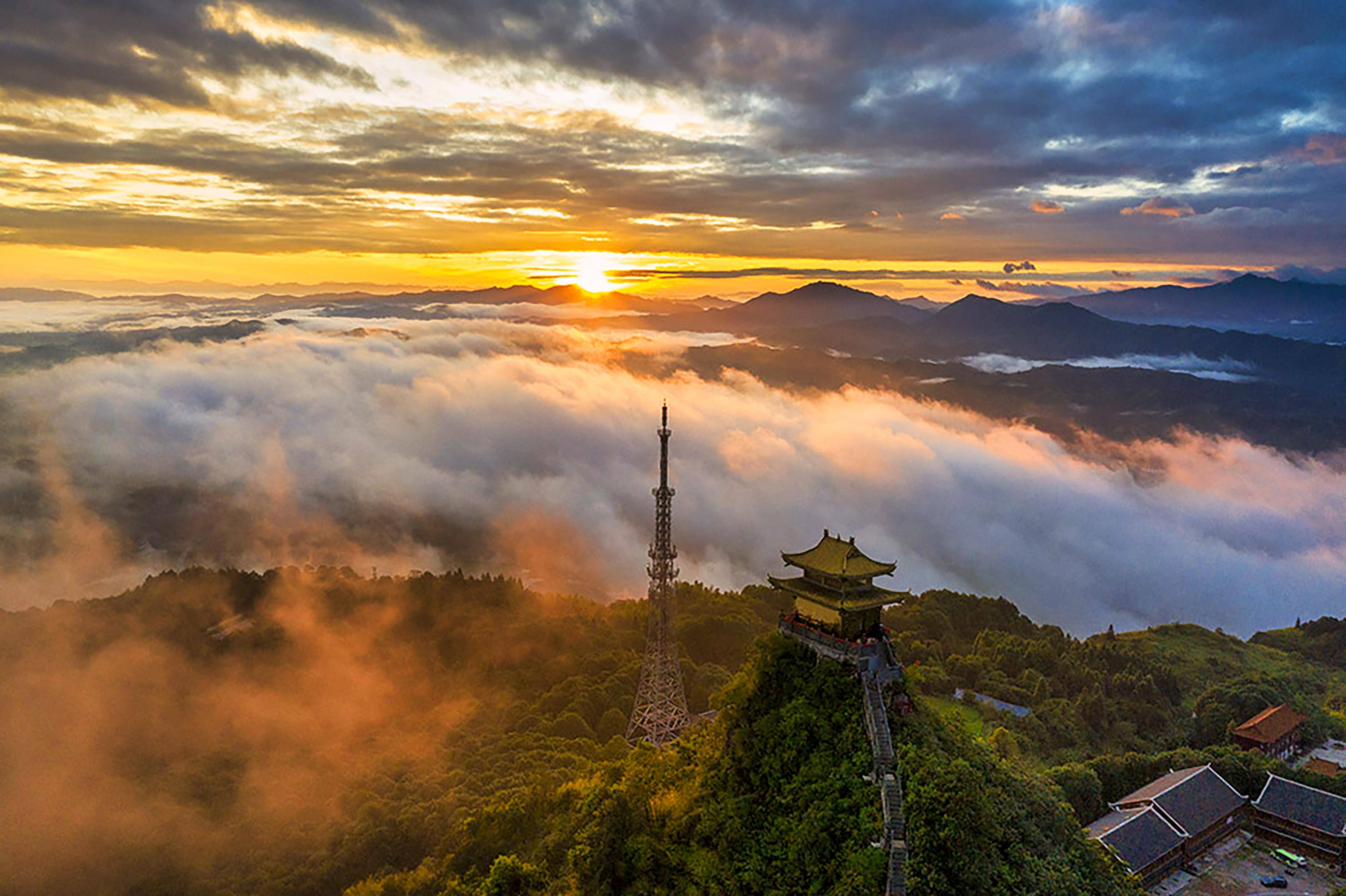 紫气东来图片 风景图片