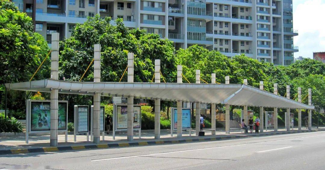 珠海这些公交站台你见过吗?_白色_市民_候车