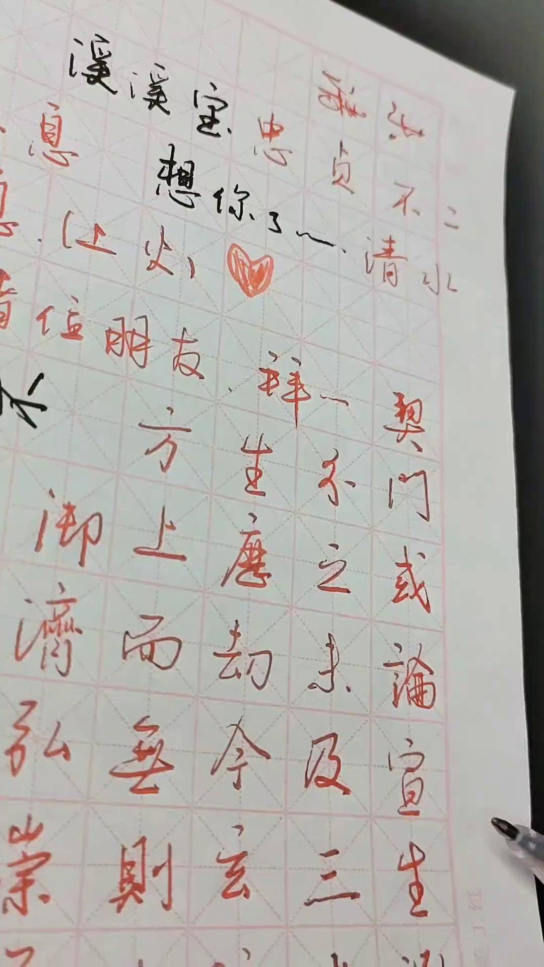 寅禾行书500字图片