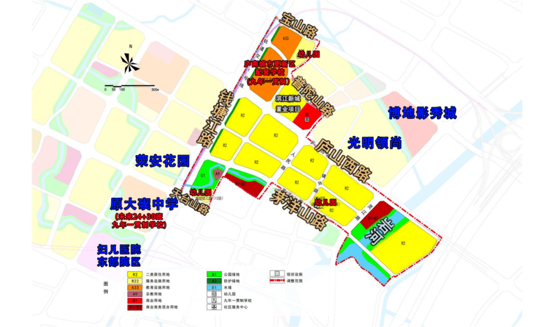 北仑中心城区规划图图片
