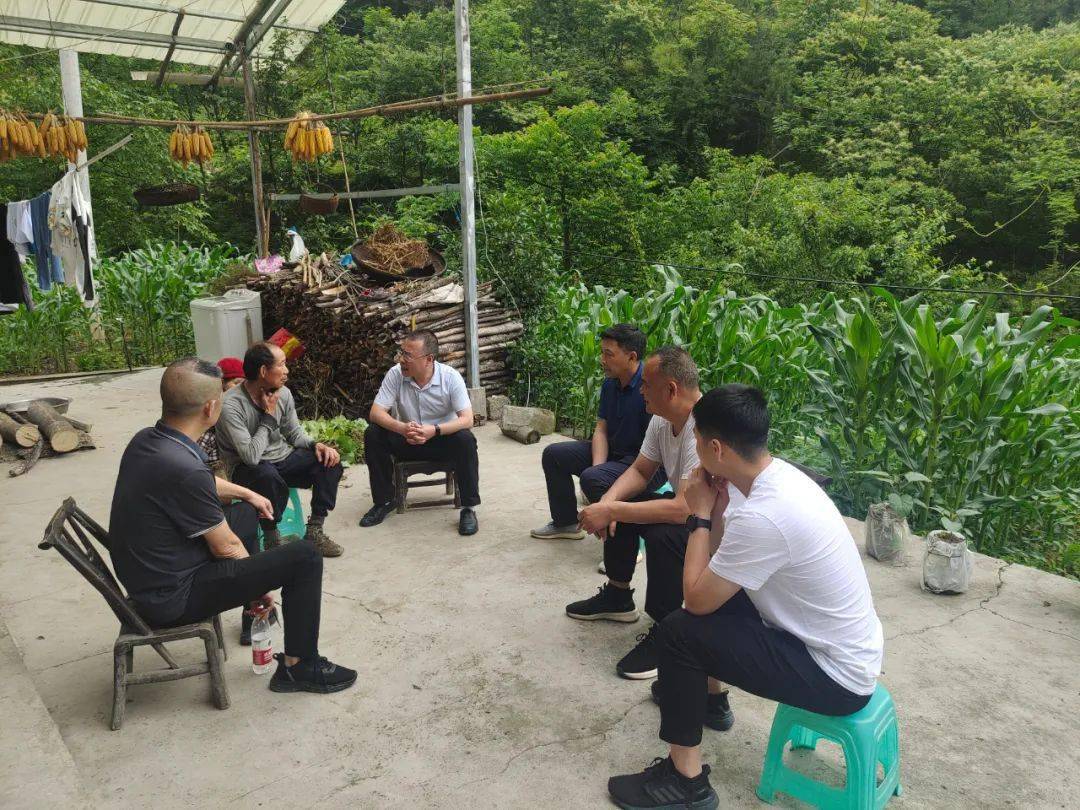 东安镇7月6日,坪坝镇党委书记文汐带队对辖区地灾隐患点进行排查.
