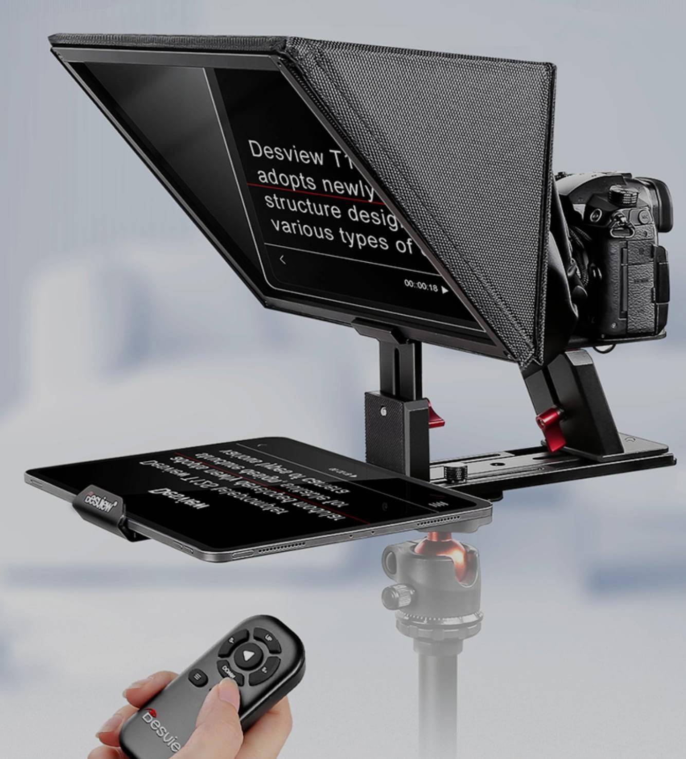 百视悦推出T12S便携式大屏幕提词器 采用模块化导轨式架构设计