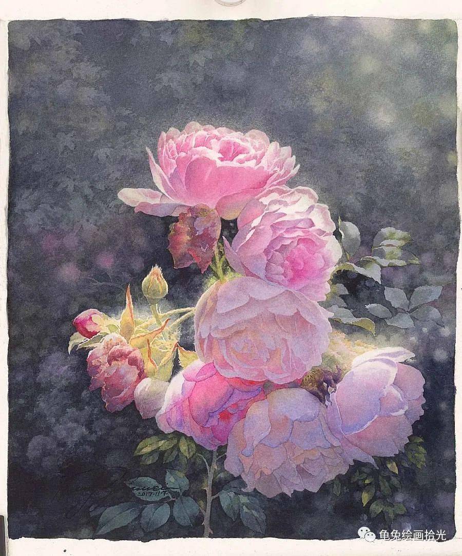 黄有维先生水彩花卉欣赏