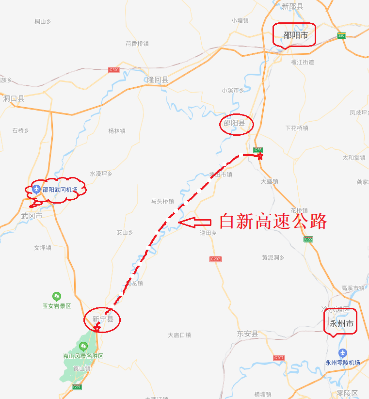 新新高速隆回段线路图图片