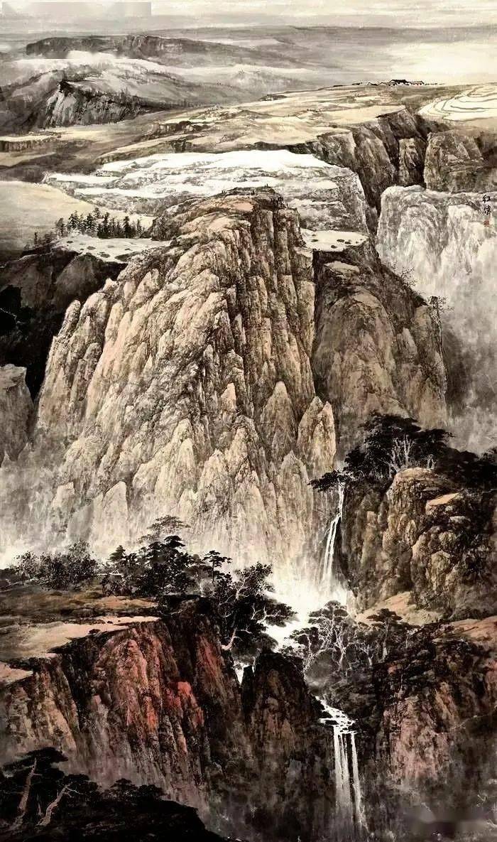 他的山水画有南方的灵动,也有北方山水的热情_玉清_作品_意境