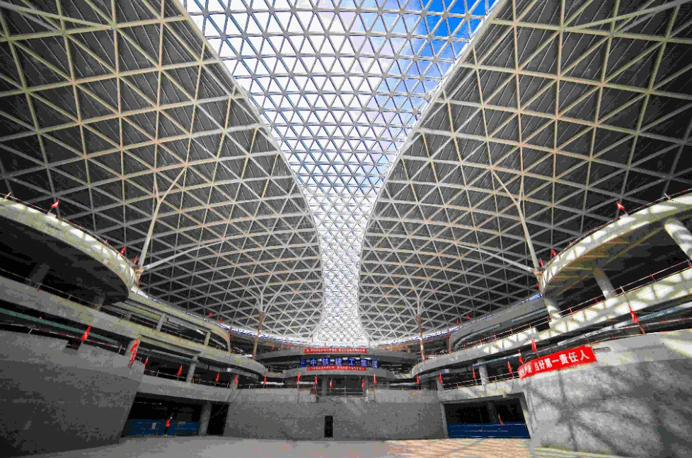 兰州中川国际机场t3航站楼二次结构项目基本完工"琵琶造型"已跃然呈现