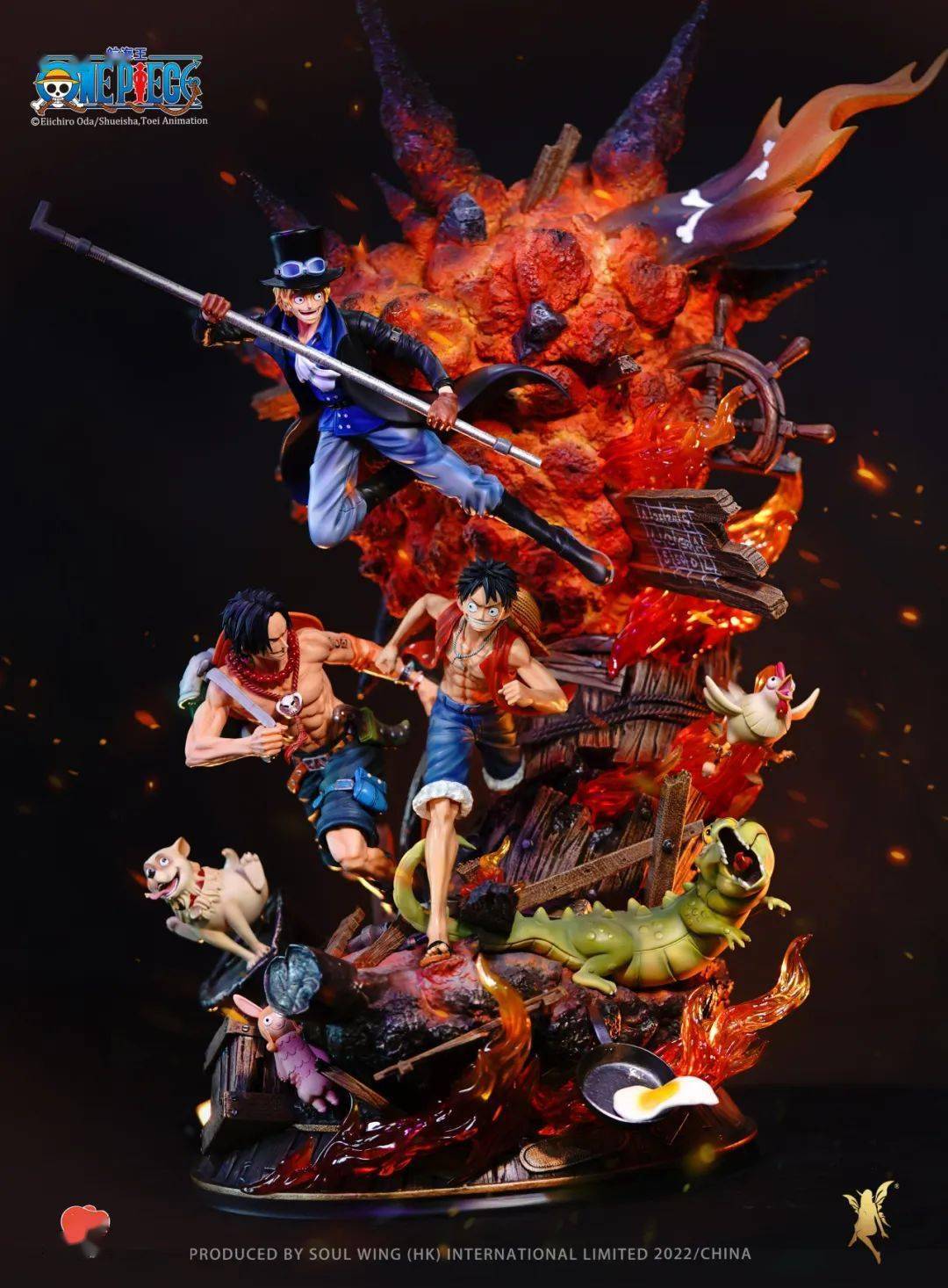 独家授权——路飞,艾斯,萨博三兄弟登场!_小时候_作品_正版